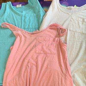 Set of 6 XS l Tank Tops 5 pocket one No pocket
